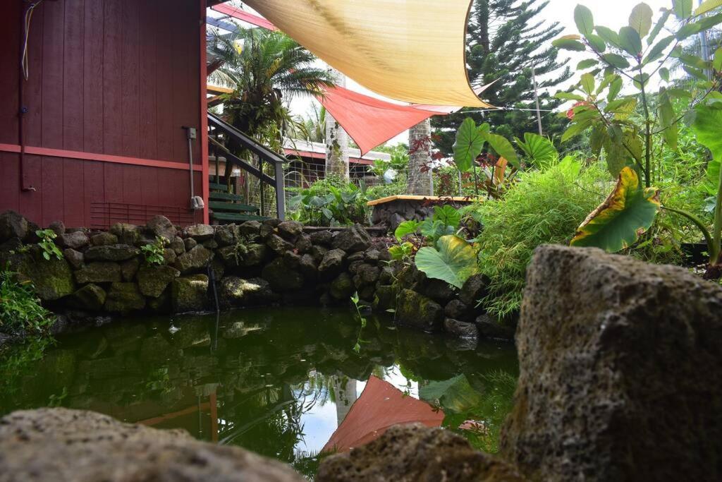 The Red Cottage And Hawaiian Pond Garden Paradise! Keaau Exterior photo